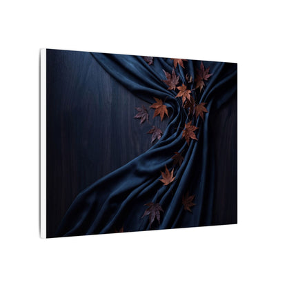 Silk Drape Autumn Canvas Art | Dark Japandi Sophisticated Design
