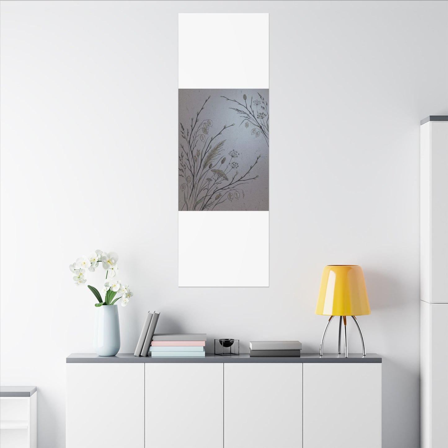 Spring Dried Flowers Japanese Pattern Canvas Art | Cozy Decor