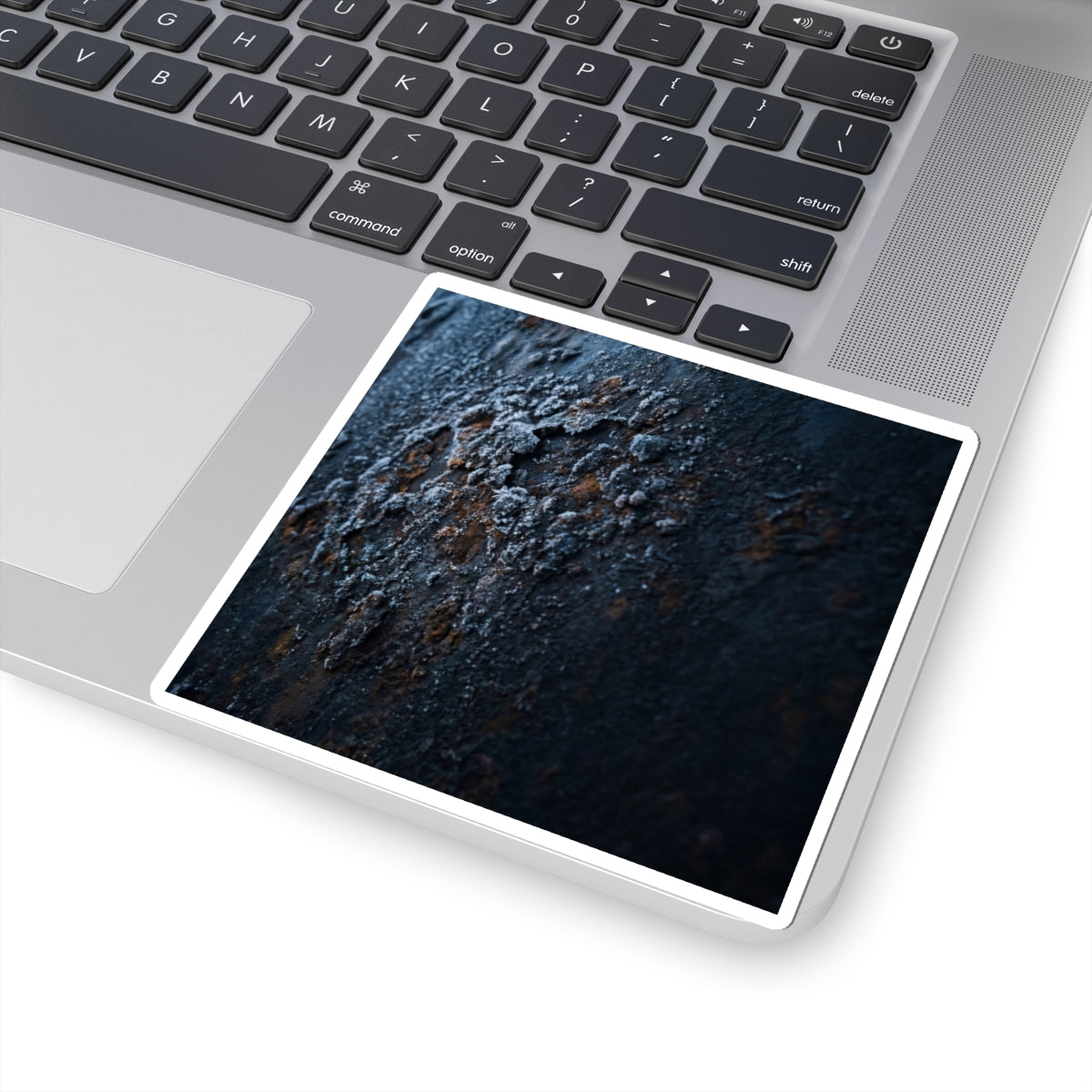 Ma Rust Patina Sticker - Dark Japandi Shadow Zen Art Print