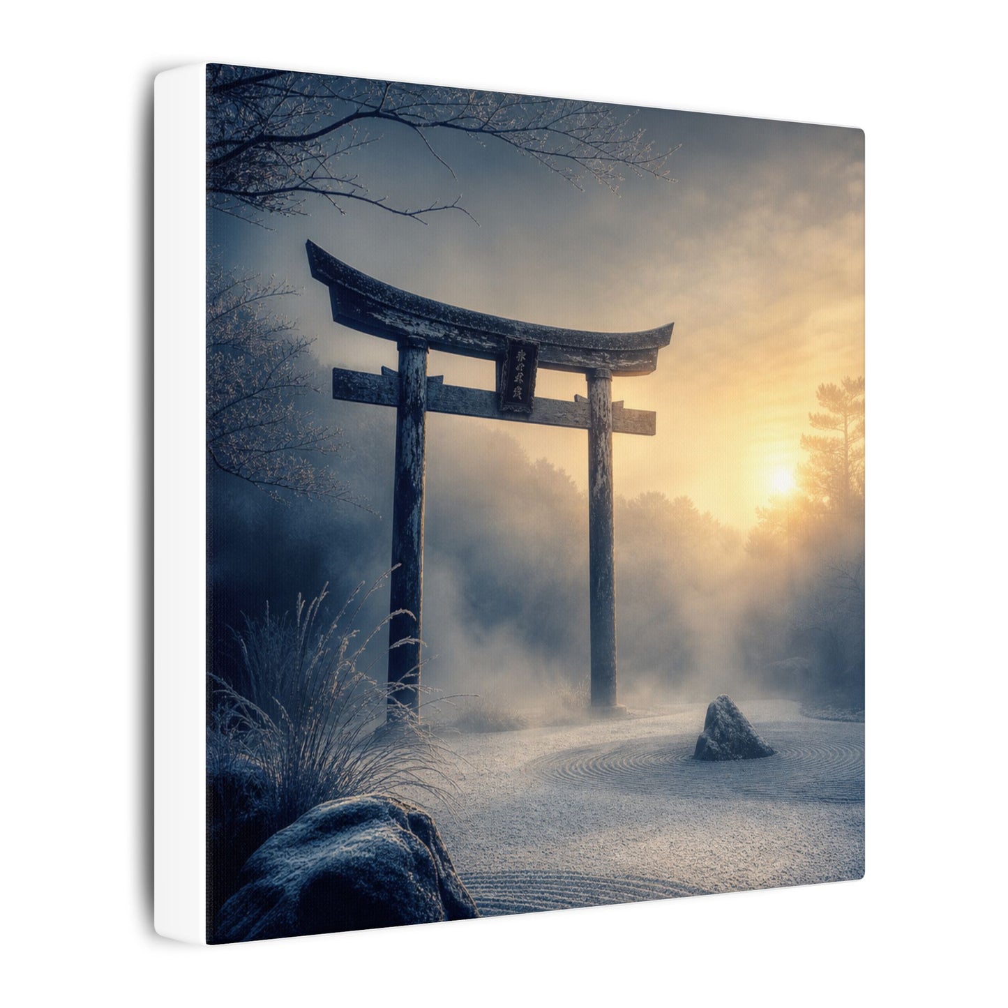 Zen Torii Gate in Golden Hour | Karesansui Canvas Art