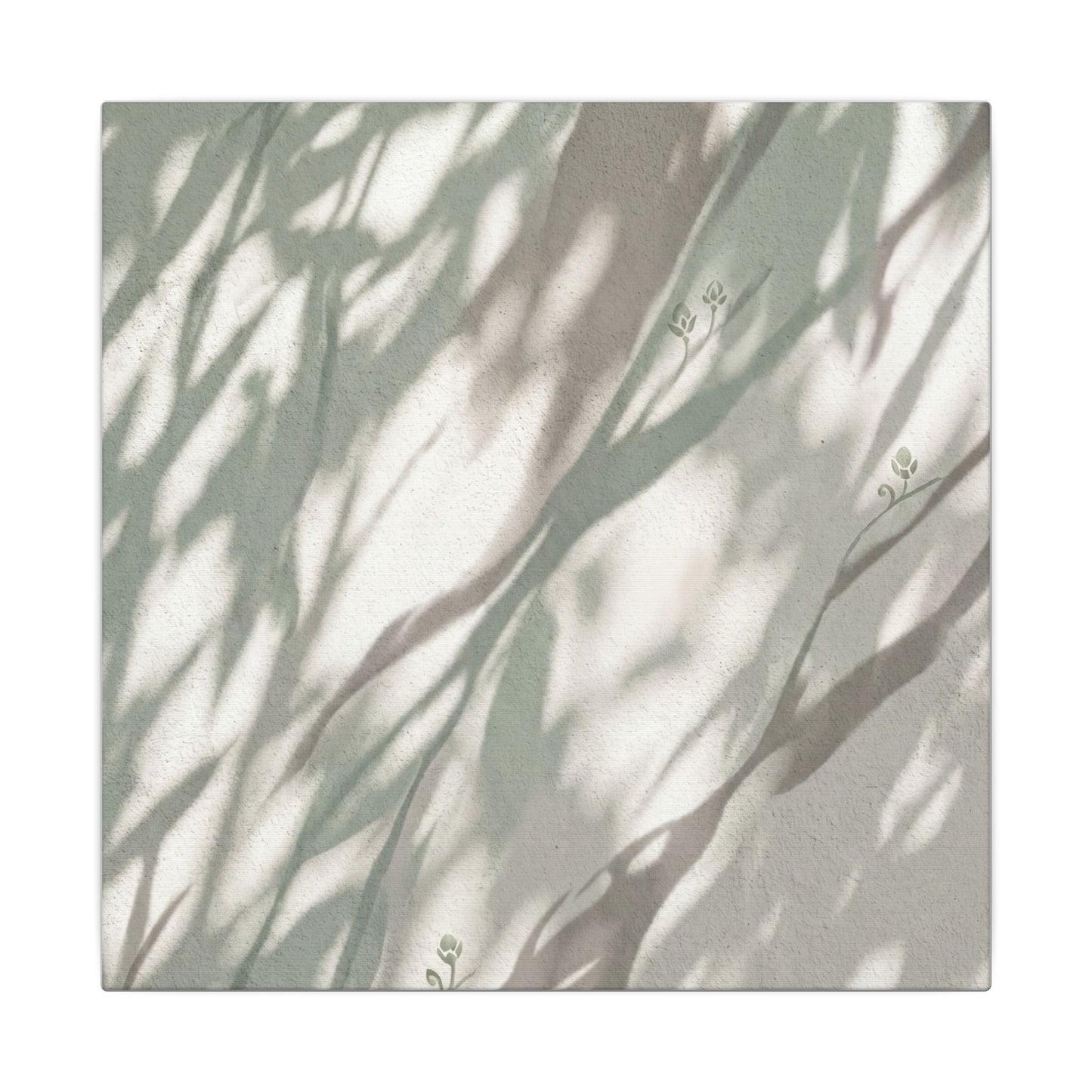 Japandi Shadow Play in Dappled | Japanese Pattern Canvas Art