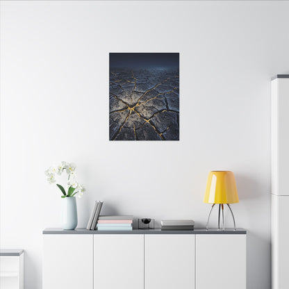 Cracked Earth Broken Beauty Canvas Art | Artful Kintsugi Art