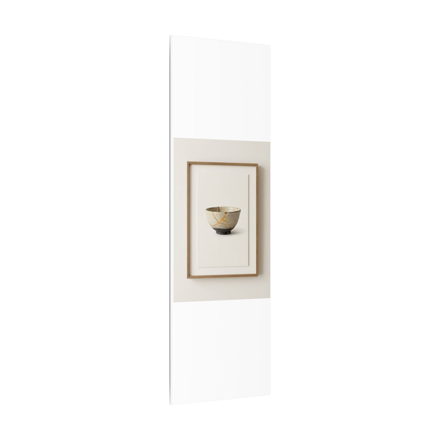 Kintsugi Charcoal Canvas Art