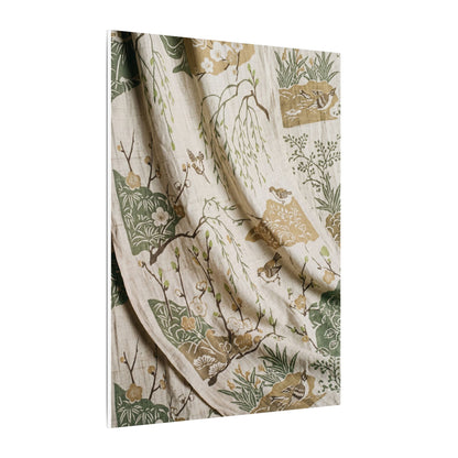 Silk Drape Canvas Art | Spring Japandi Japanese Pattern Art