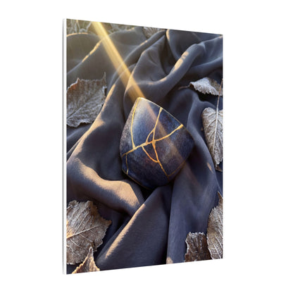 Winter Silk Drape Gold Repair Canvas Art | Artful Decor