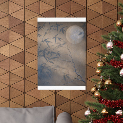 Seijaku Shadow Play Wall Art Print - Japandi Japanese Pattern
