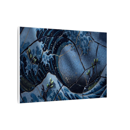 Ocean Wave Spring Canvas Art | Kintsugi Artful Design