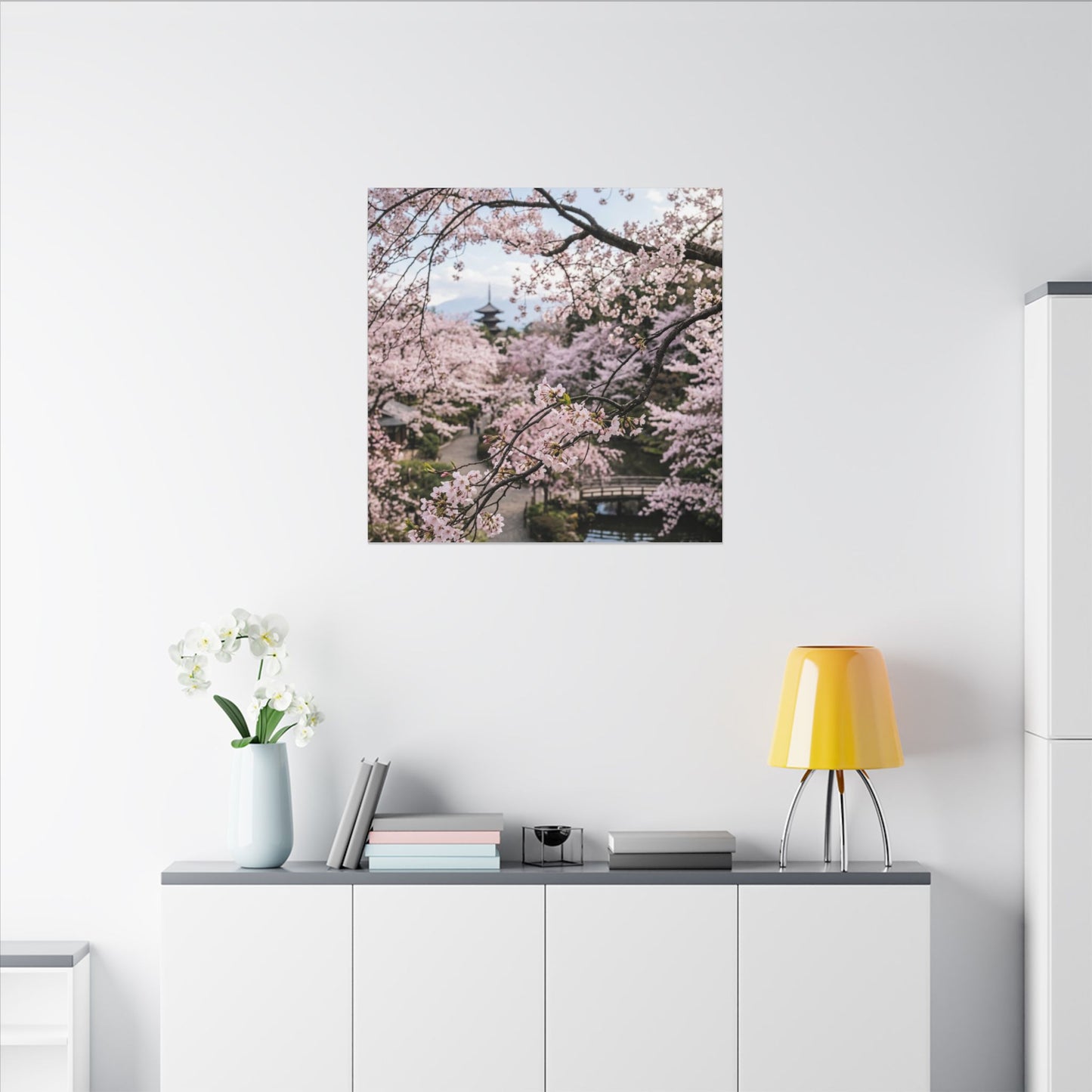 Shibui Ceramic Bowl Canvas Art - Japandi Watercolor