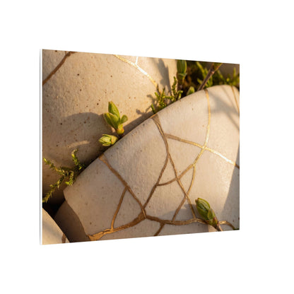 Spring Broken Pottery Gold Vein Canvas Art | Beautiful Decor
