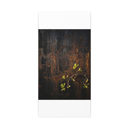 Golden Hour Rust Patina Canvas Art - Dark Japandi Fukinsei