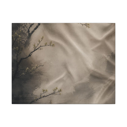 Silk Drape Canvas Art | Spring Japandi Japanese Pattern Art