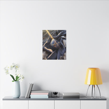 Winter Silk Drape Gold Repair Canvas Art | Artful Decor