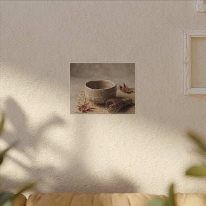 Ma Tea Ceremony Canvas Art - Japandi Texture