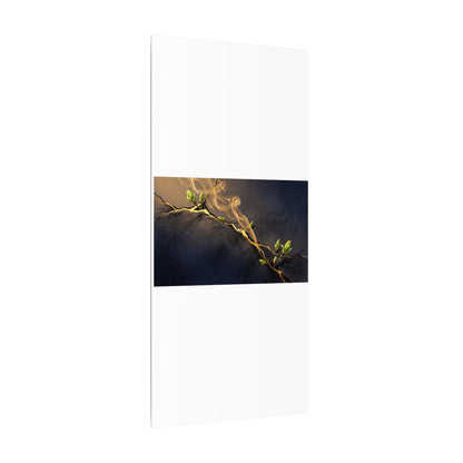 Spring Incense Smoke Gold Vein Canvas Art | Healing Decor