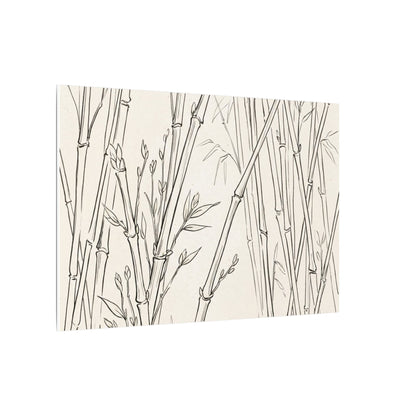 Candlelight Bamboo Grove Canvas Art - Japandi Fukinsei