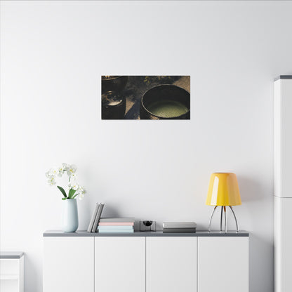 Ma Tea Ceremony Canvas Art - Zen Sumi E
