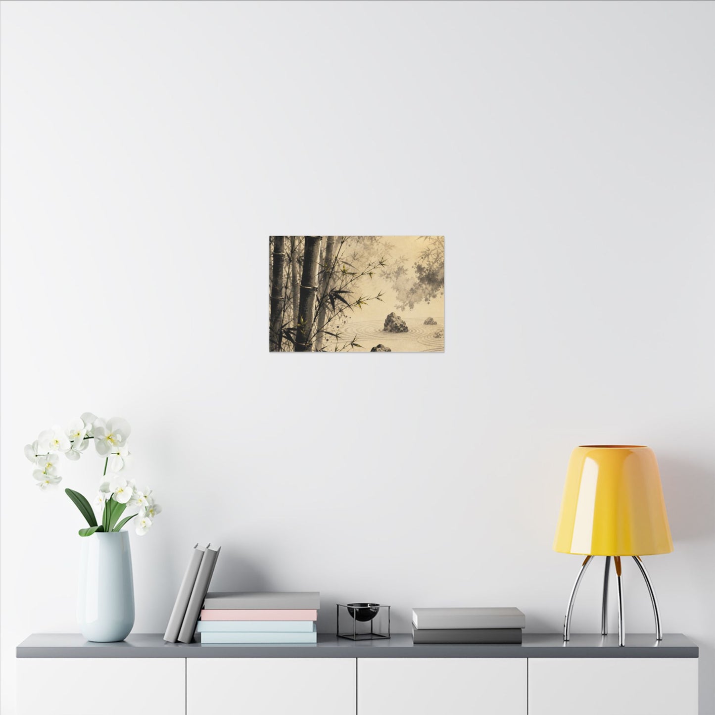 Peaceful Bamboo Grove Canvas Art - Karesansui Zen