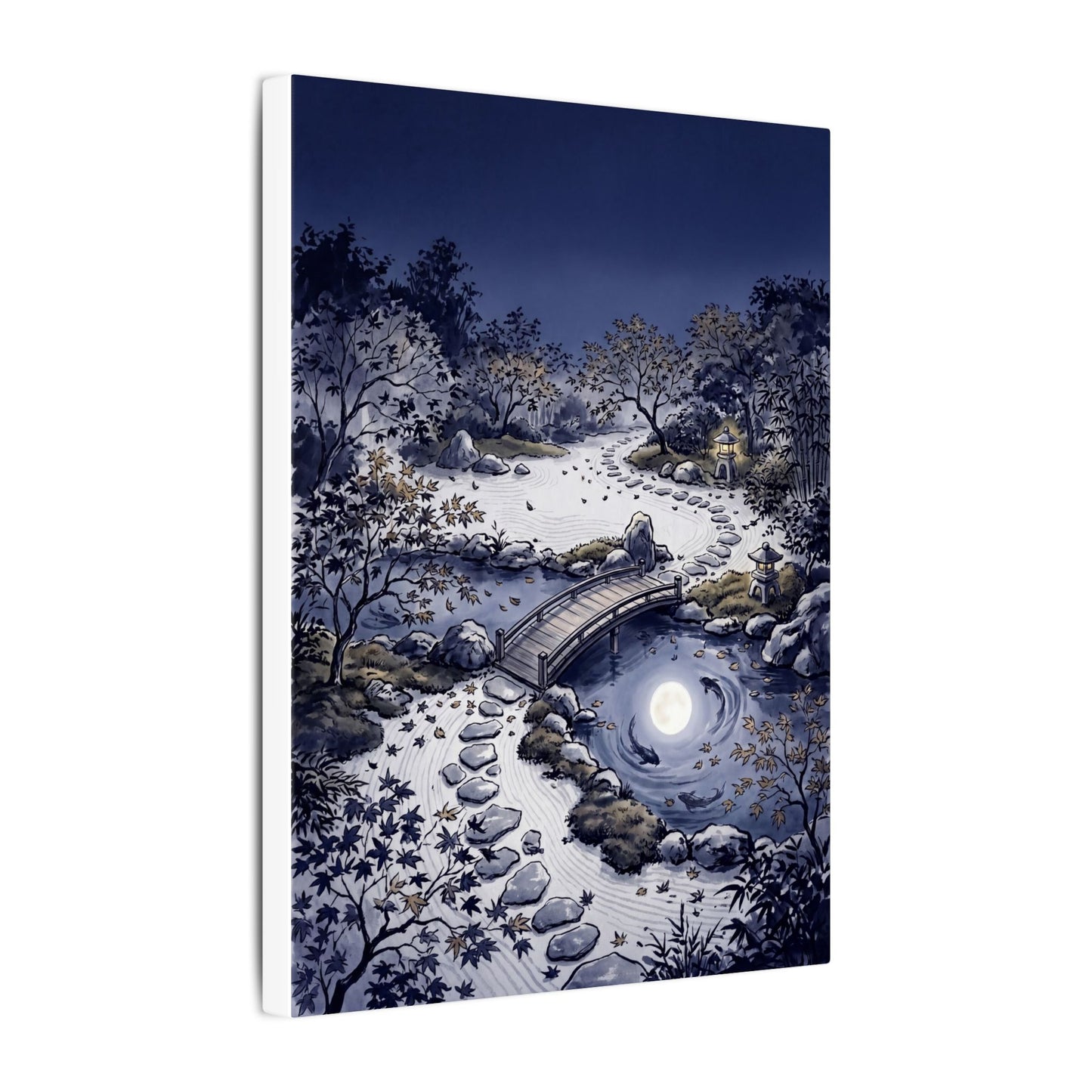 Torii Gate Enso Canvas Art | Contemplative Zen Art
