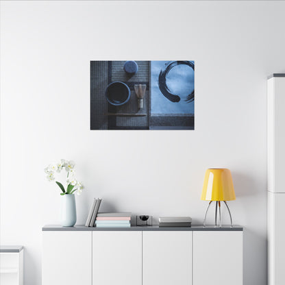 Tea Ceremony Enso Canvas Art | Calm Zen Art