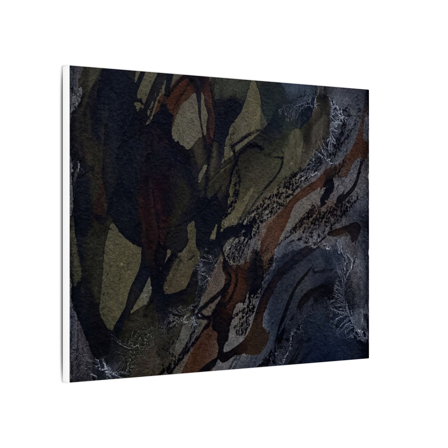 Shadow Play Winter Canvas Art | Dark Japandi Luxurious Design