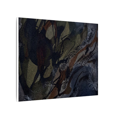 Shadow Play Winter Canvas Art | Dark Japandi Luxurious Design