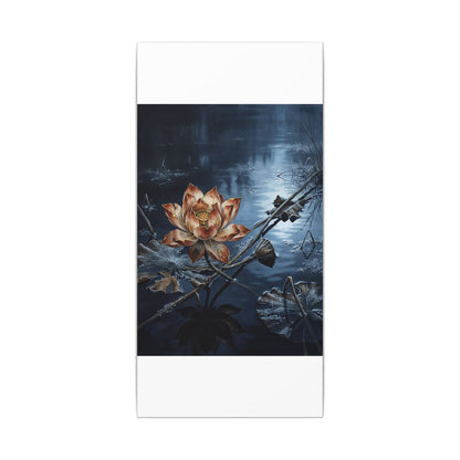 Winter Lotus Flower Broken Beauty Canvas Art | Healing Decor