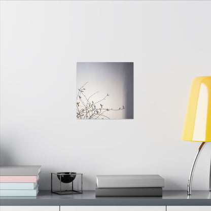 Japandi Shadow Play in Dawn | Japanese Pattern Canvas Art