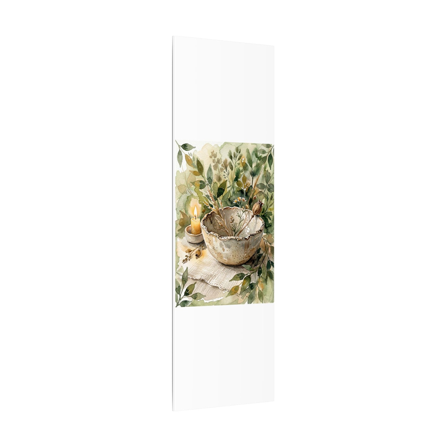 Ceramic Bowl Summer Canvas Art | Japandi Elegant Design