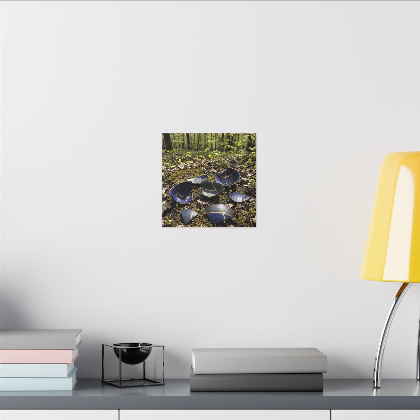 Philosophical Broken Pottery Canvas Art - Broken Beauty Kintsugi