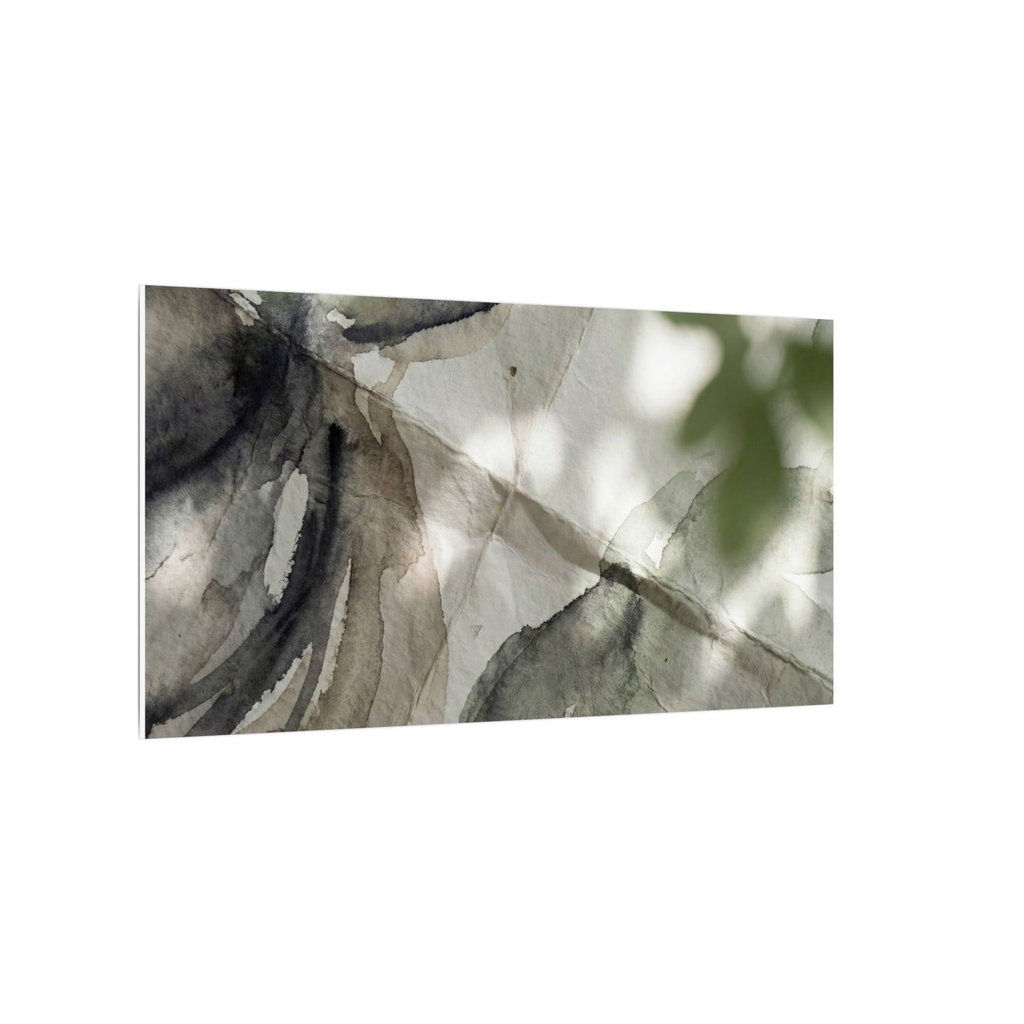 Spring Paper Fold Watercolor Canvas Art | Warm Decor