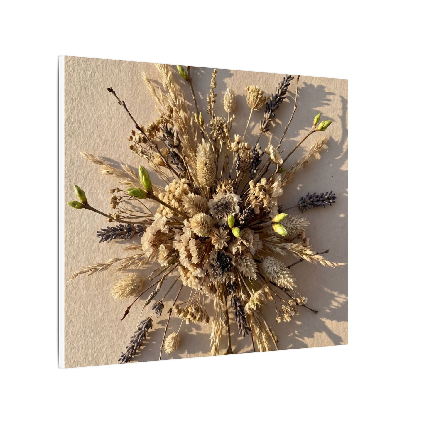 Dried Flowers Spring Canvas Art | Japandi Earthy Design