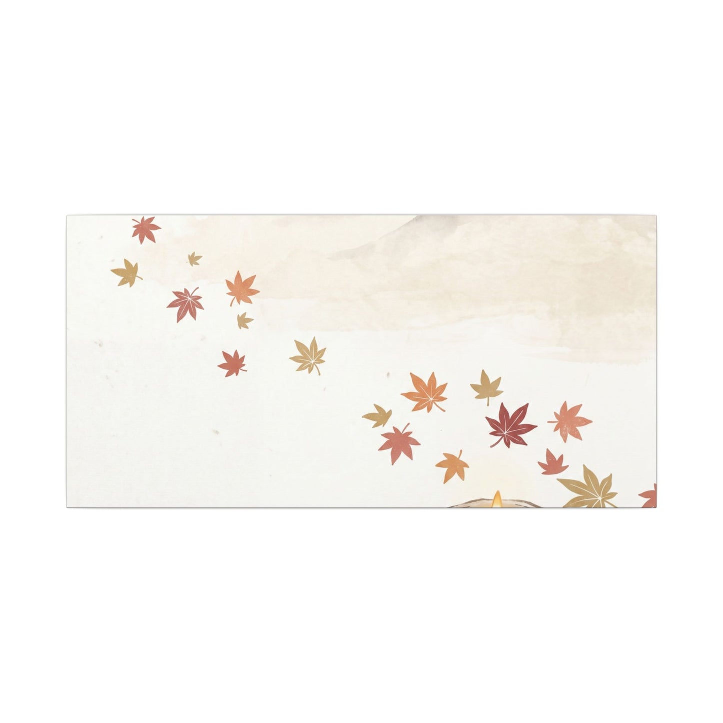 Earthy Mountain Mist Canvas Art - Japanese Pattern Japandi