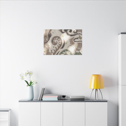 Dappled Ink Brushstroke Canvas Art - Japandi Ma