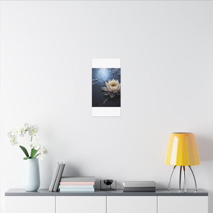 Beautiful Lotus Flower Canvas Art - Gold Vein Kintsugi