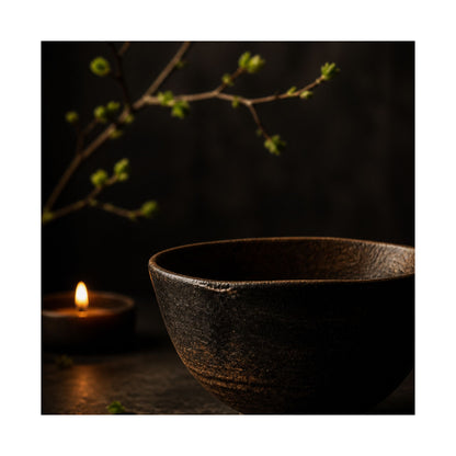 Spring Ceramic Bowl Shadow Zen Wall Art Print | Atmospheric Decor