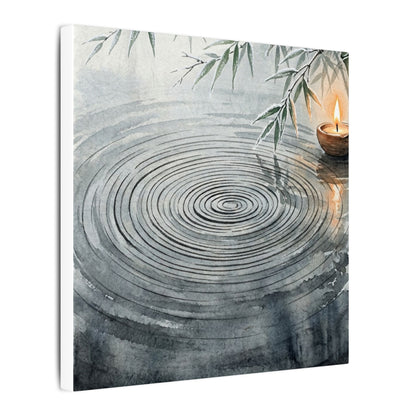Water Ripple Sumi E Canvas Art | Calm Zen Art