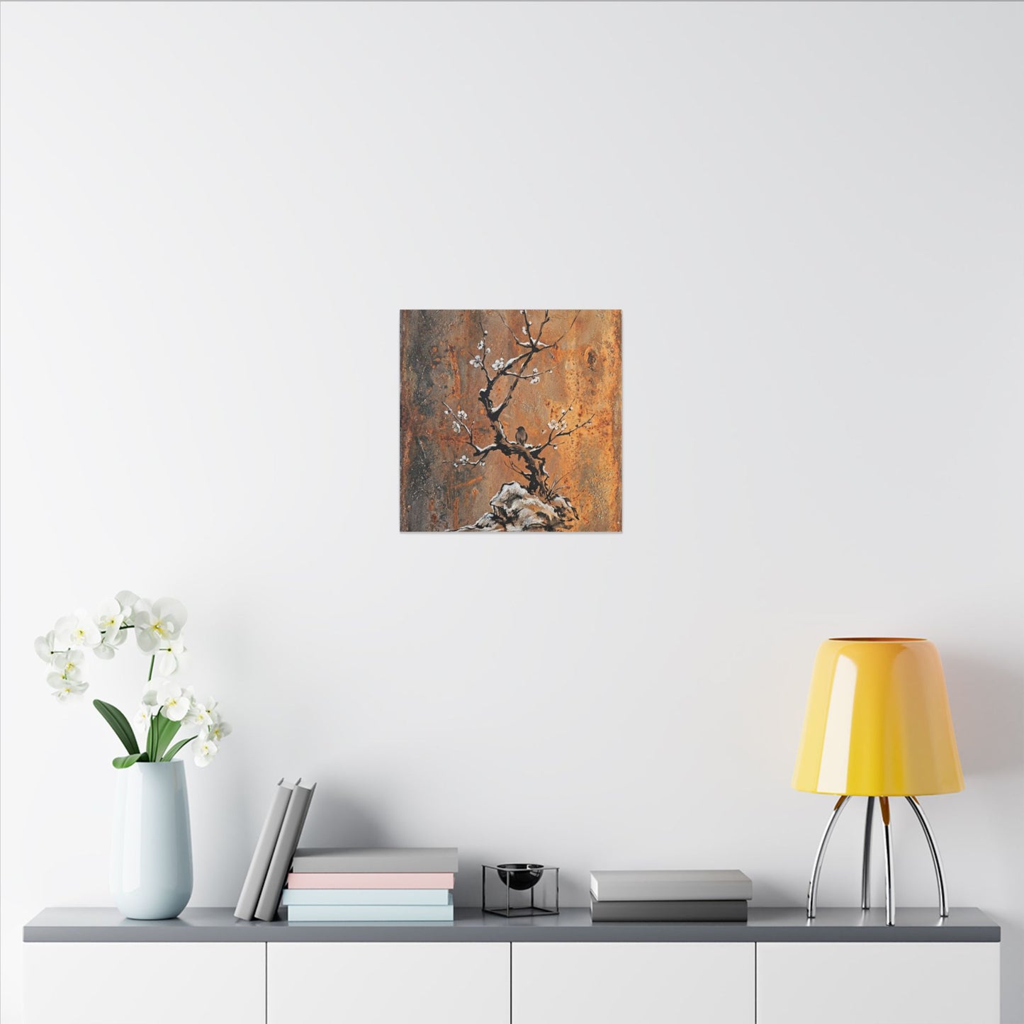 Datsuzoku Rust Patina Canvas Art - Zen Sumi E