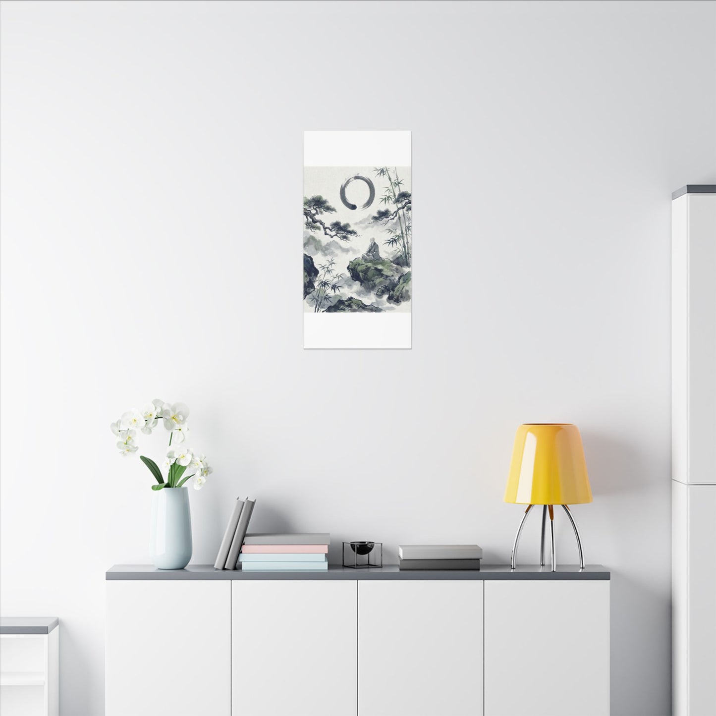 Zen Sumi-e Canvas Art