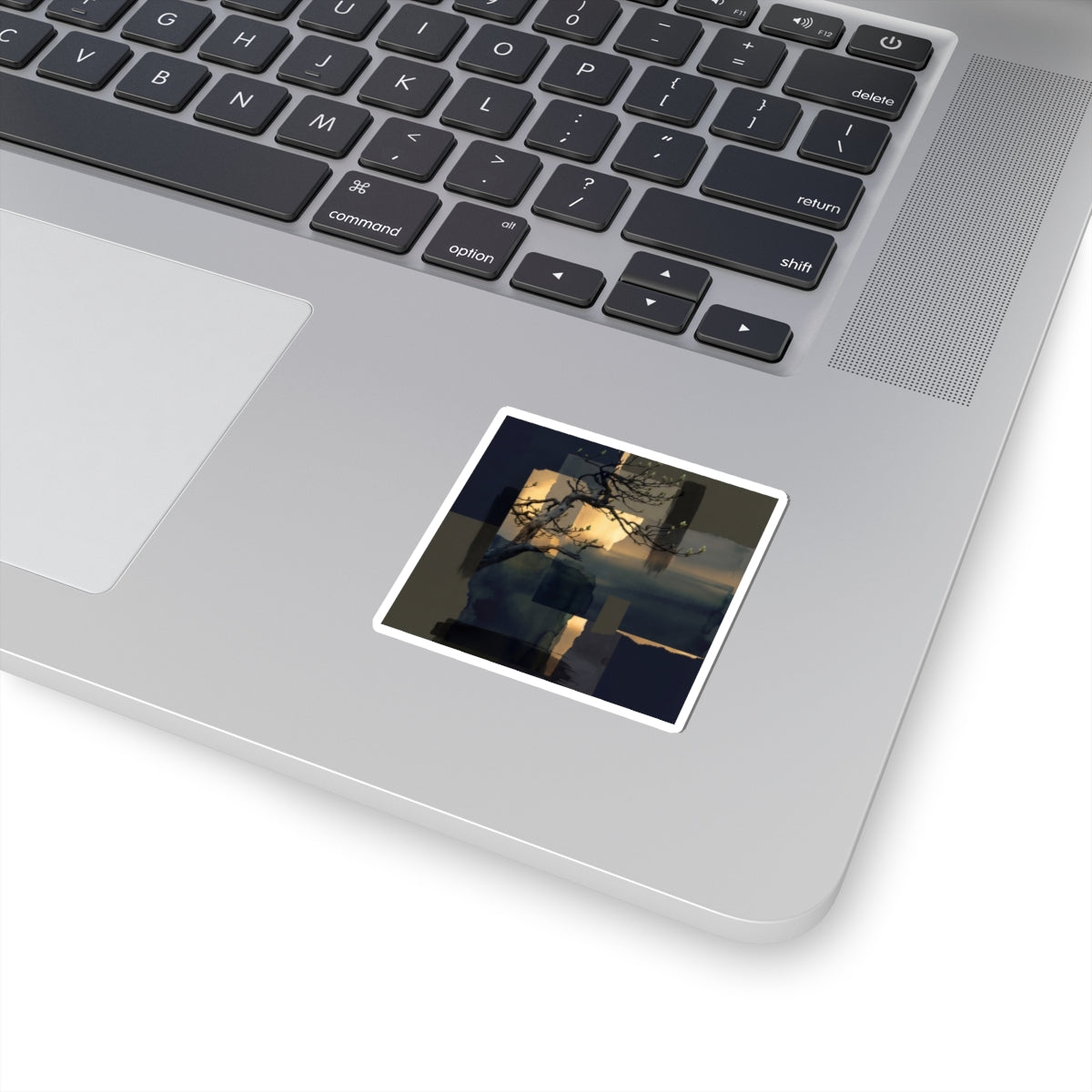 Pine Tree Sticker | Spring Dark Japandi Moody Minimal Art