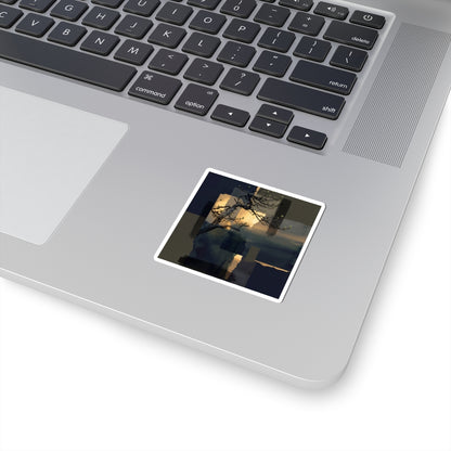 Pine Tree Sticker | Spring Dark Japandi Moody Minimal Art