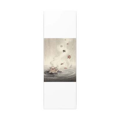 Lotus Flower Canvas Art | Autumn Zen Ukiyo E Inspired Art