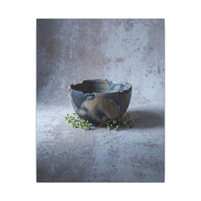 Ceramic Bowl Spring Canvas Art | Japandi Warm Design