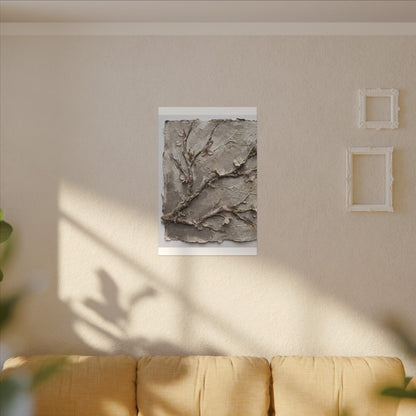Summer Cherry Blossom Texture Canvas Art | Earthy Decor