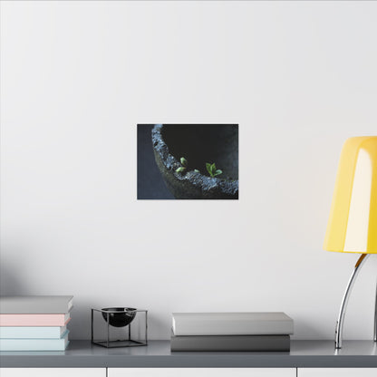 Ceramic Bowl Moody Minimal Canvas Art | Sophisticated Dark Japandi Art