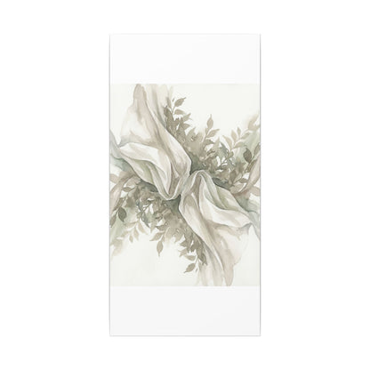 Summer Silk Drape Watercolor Canvas Art | Cozy Decor