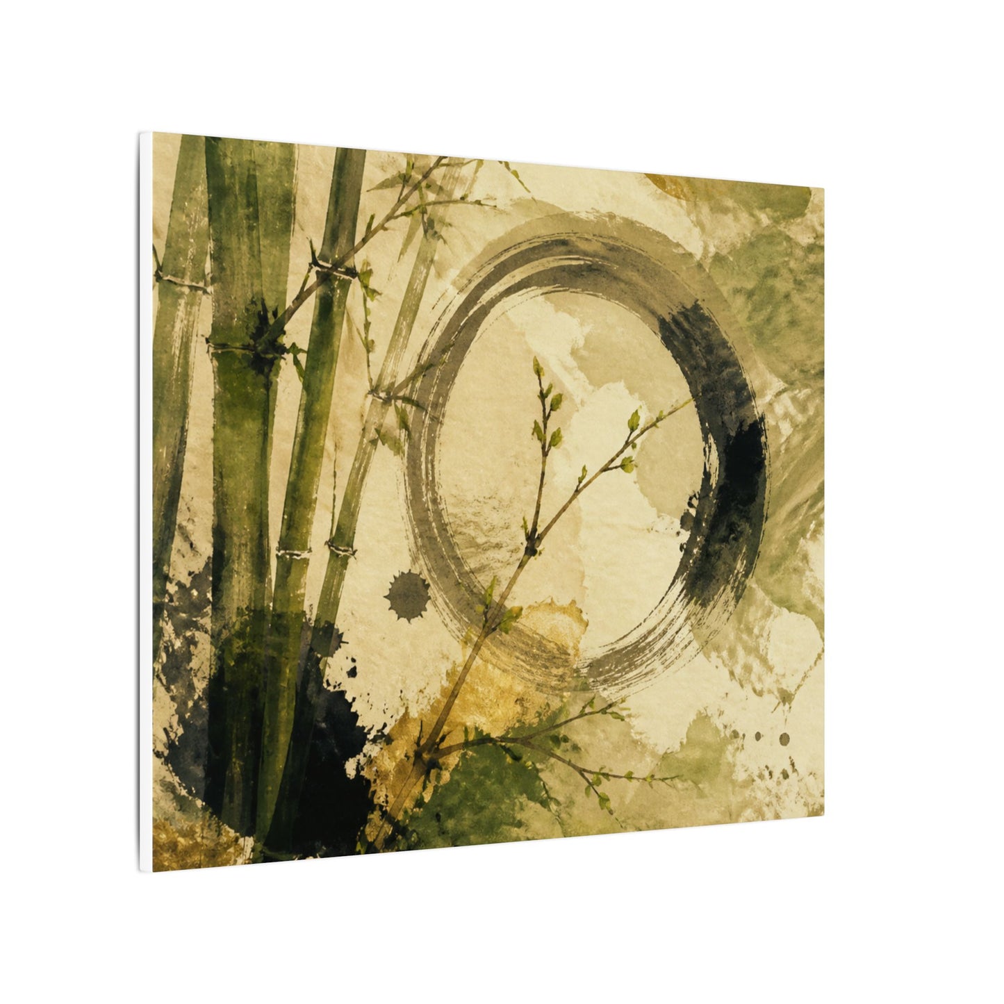 Ink Brushstroke Sumi E Canvas Art | Calm Zen Art