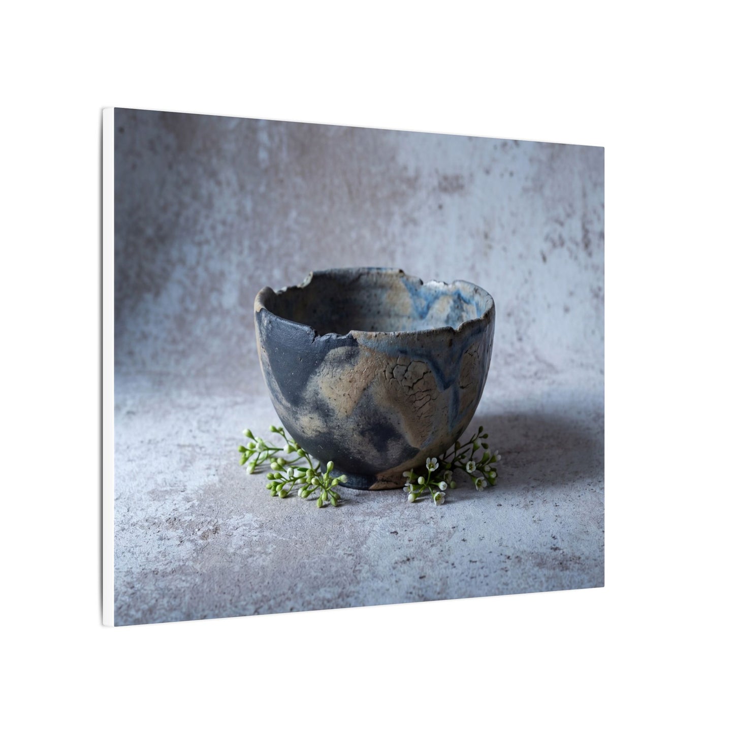 Ceramic Bowl Spring Canvas Art | Japandi Warm Design