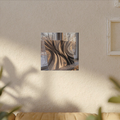 Mono No Aware Paper Fold Canvas Art - Japandi Minimal Line
