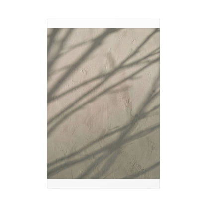 Shadow Play Japanese Pattern Canvas Art | Warm Japandi Art