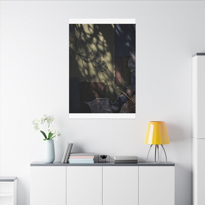 Ma Incense Smoke Canvas Art - Dark Japandi Dark Texture